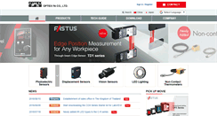 Desktop Screenshot of optex-fa.com